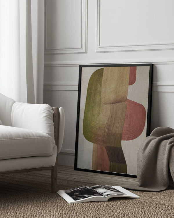 Tablou înramat „Metal Brushs nº3” de Alma