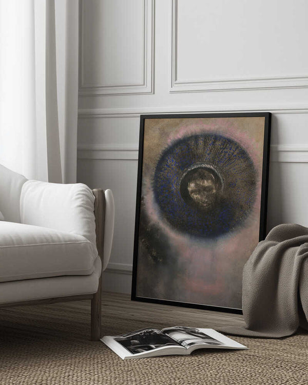 Tablou înramat „Head Within an Aureole” de Odilon Redon