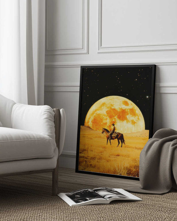 Tablou înramat „Lunar Cowboy” de Taudalpoi