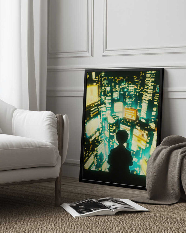 Tablou înramat „Overlooking Tokyo” de Taudalpoi