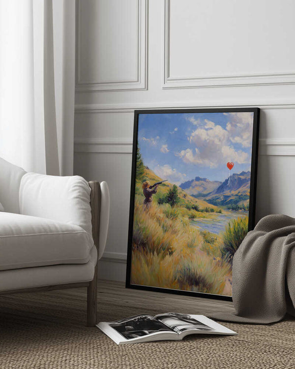 Tablou înramat „Shooting for love” de Dikhotomy