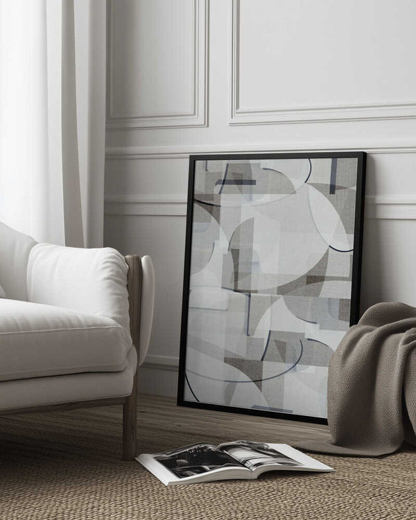 Tablou înramat „Neutral Curves 4” de cartissi