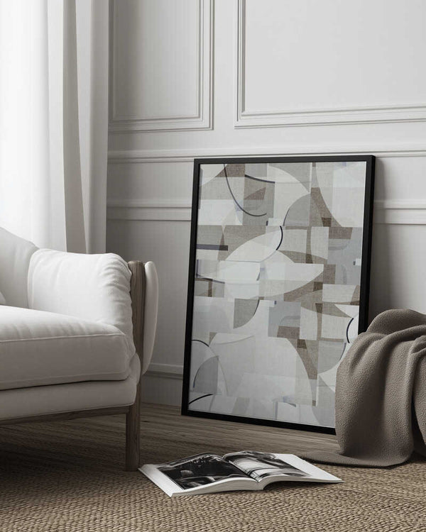 Tablou înramat „Neutral Curves 8” de cartissi