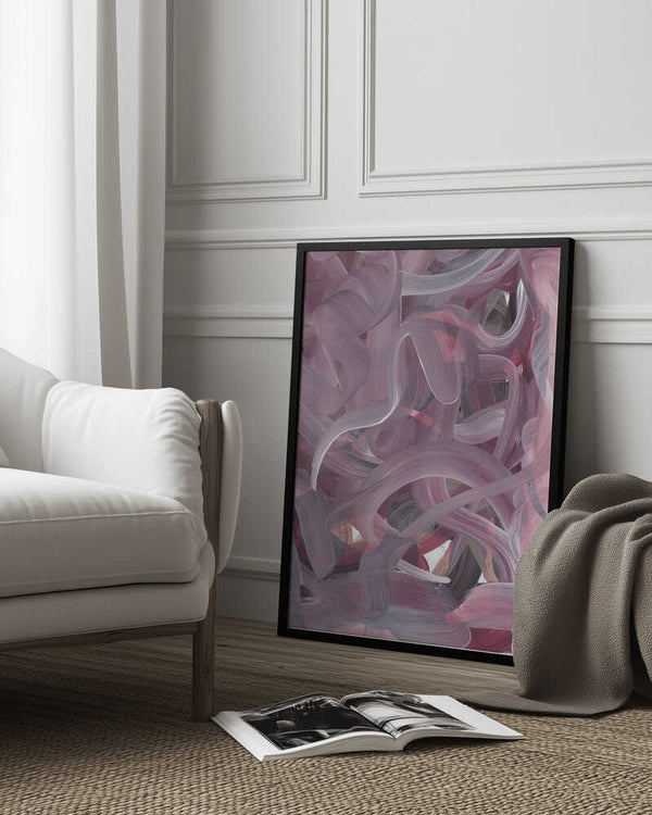 Tablou înramat „Pink abstract” de Maira Ribena