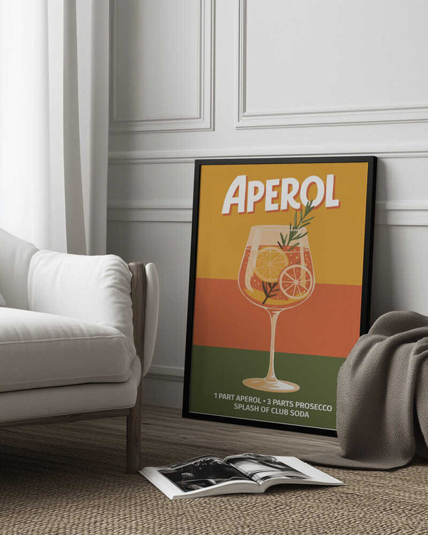 Tablou înramat „Aperol Vintage No 1” de Andreas Magnusson