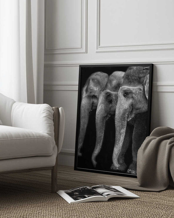 Tablou înramat „Nature\'s great masterpiece, an elephant; the only harmless great thing ...” de Yvette Depaepe