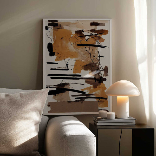 Tablou înramat „Earthy Strokes” de Treechild