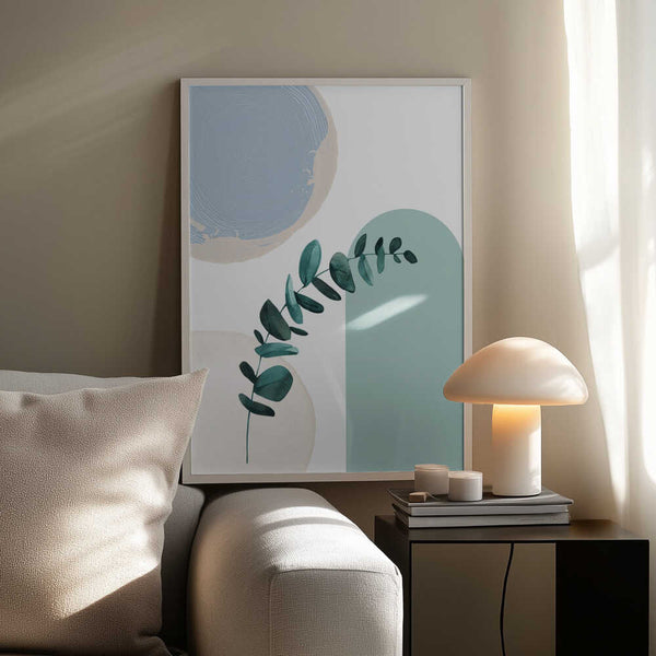 Tablou înramat „Blue green boho-1” de Sally Ann Moss