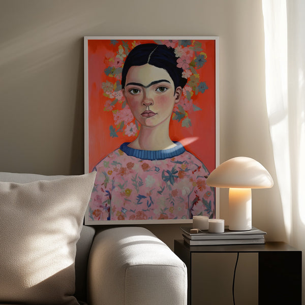 Tablou înramat „Floral Portrait Aura” de Treechild