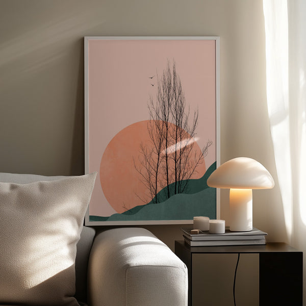 Tablou înramat „Sunset Memories” de Kubistika