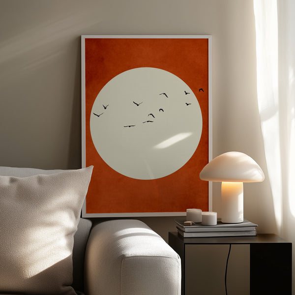 Tablou înramat „Warming Feelings” de Kubistika