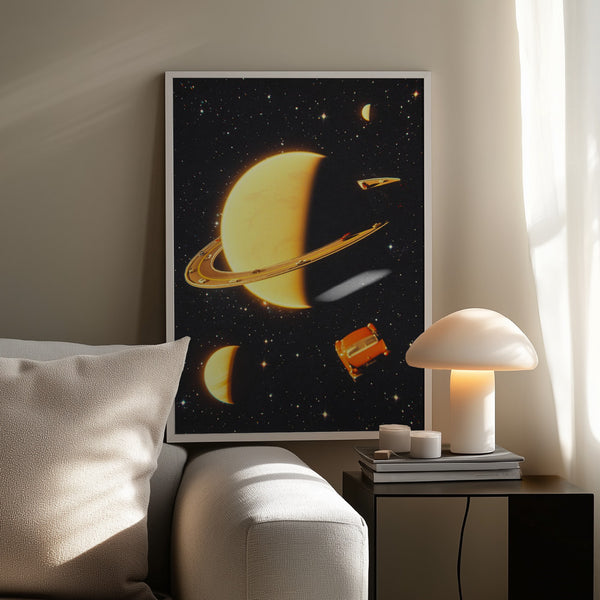 Tablou înramat „Rings of Saturn” de Taudalpoi