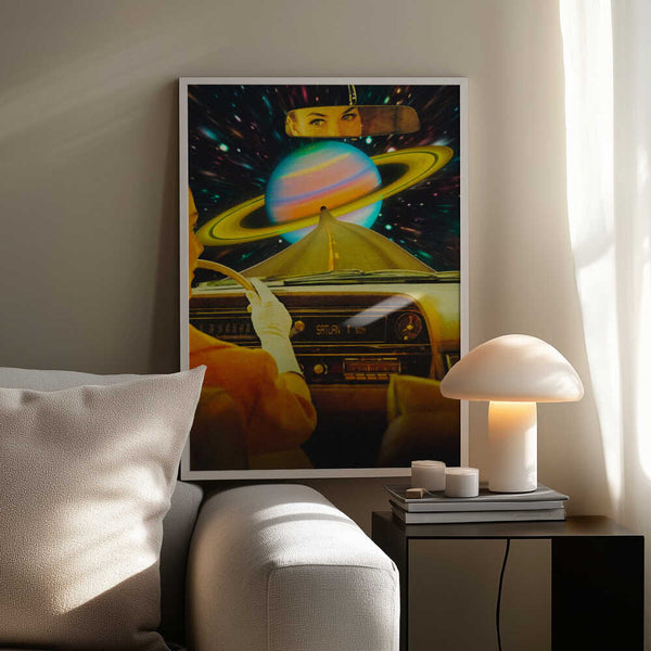 Tablou înramat „Saturn Commute” de Taudalpoi