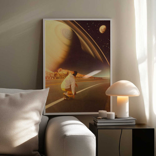 Tablou înramat „Space Sk8er” de Taudalpoi