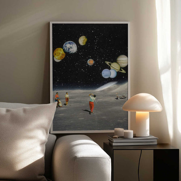 Tablou înramat „Space Golf” de Taudalpoi