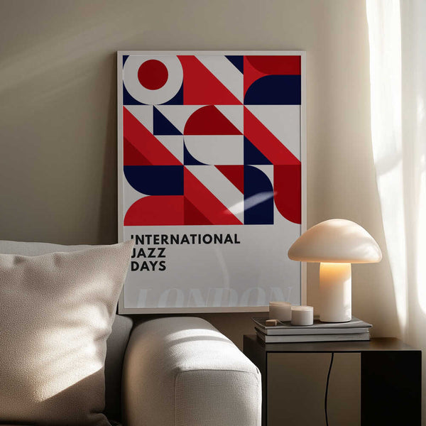 Tablou înramat „Jazz Days London” de Kubistika