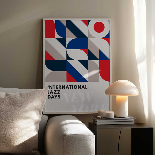 Tablou înramat „Jazz Days New York” de Kubistika