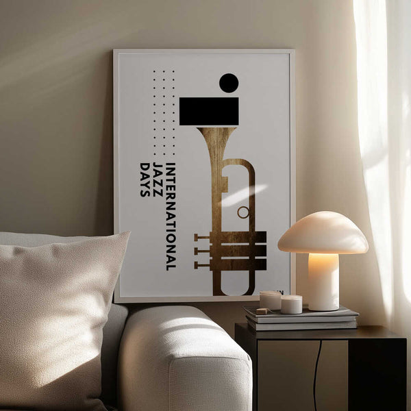 Tablou înramat „Jazzy Days 1” de Kubistika