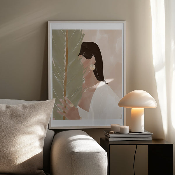 Tablou înramat „Plant Girl” de Ivy Green Illustrations