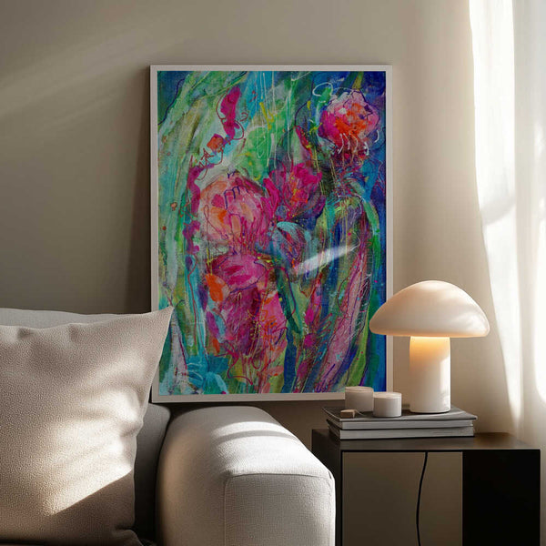 Tablou înramat „Impressionist Floral Abstract” de Dorothy Fagan