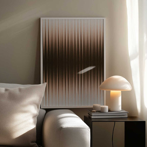 Tablou înramat „Euphoria - White and Brown” de Alma