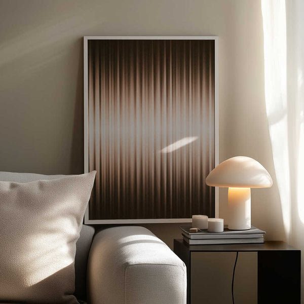 Tablou înramat „Euphoria - Brown and White” de Alma