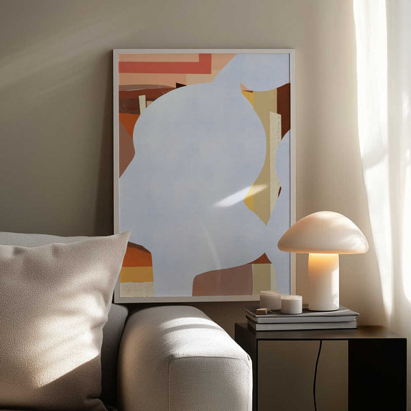 Tablou înramat „Geometric Shapes And Fluid Forms” de Little Dean