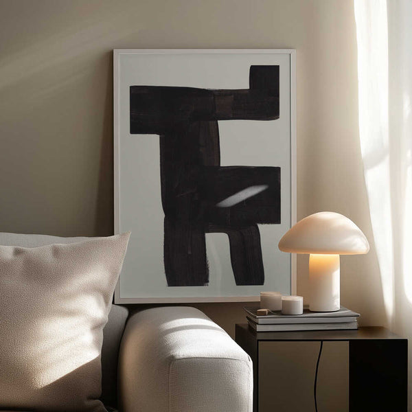 Tablou înramat „Ink Motif 40” de Ejaaz Haniff