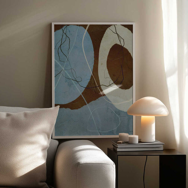 Tablou înramat „Ethereal Circles” de Treechild