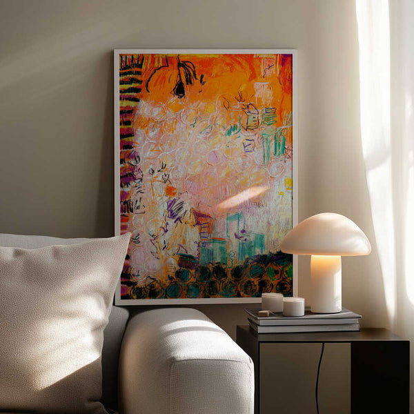 Tablou înramat „Vibrant Whirl” de Dorothy Fagan