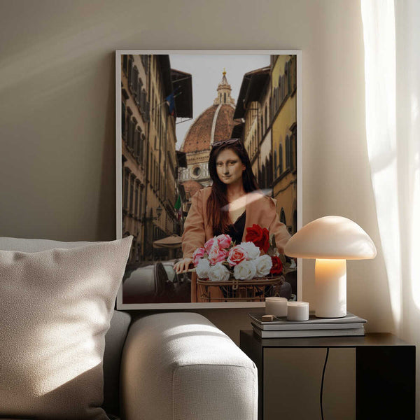 Tablou înramat „Mona On Florence” de Dikhotomy