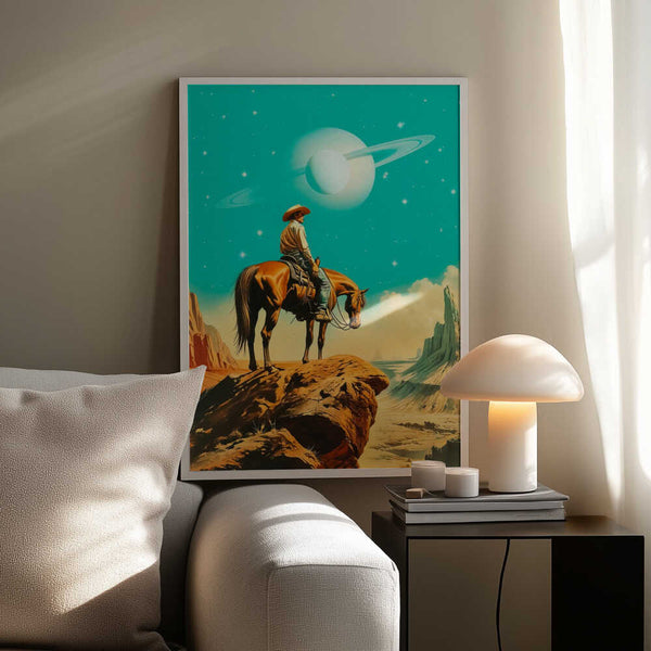 Tablou înramat „A Western Astronaut” de Taudalpoi