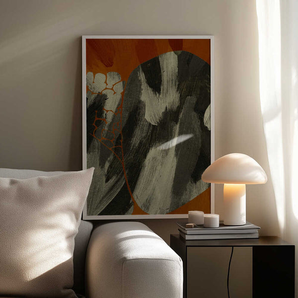 Tablou înramat „Earthy Abstract Flow” de Treechild