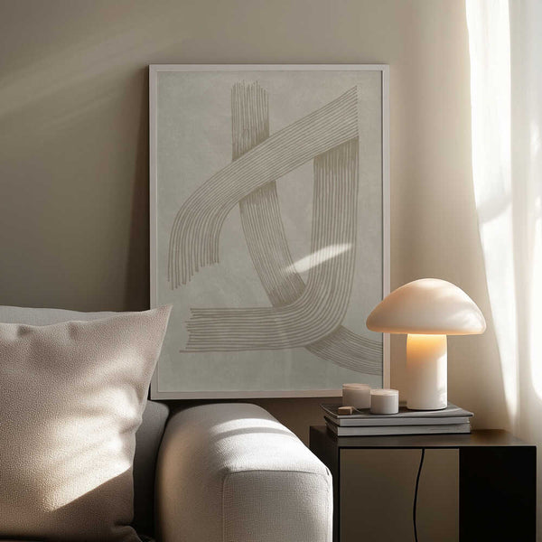 Tablou înramat „Abstract Sophisticated Line 01” de Lucrecia Caporale