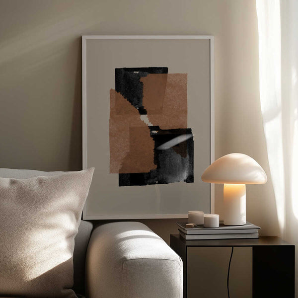 Tablou înramat „Earthy Blocks Blend” de THE MIUUS STUDIO