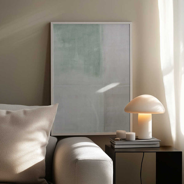 Tablou înramat „Pastel Painted Wall Sage Green Nude” de Alexandra Weise