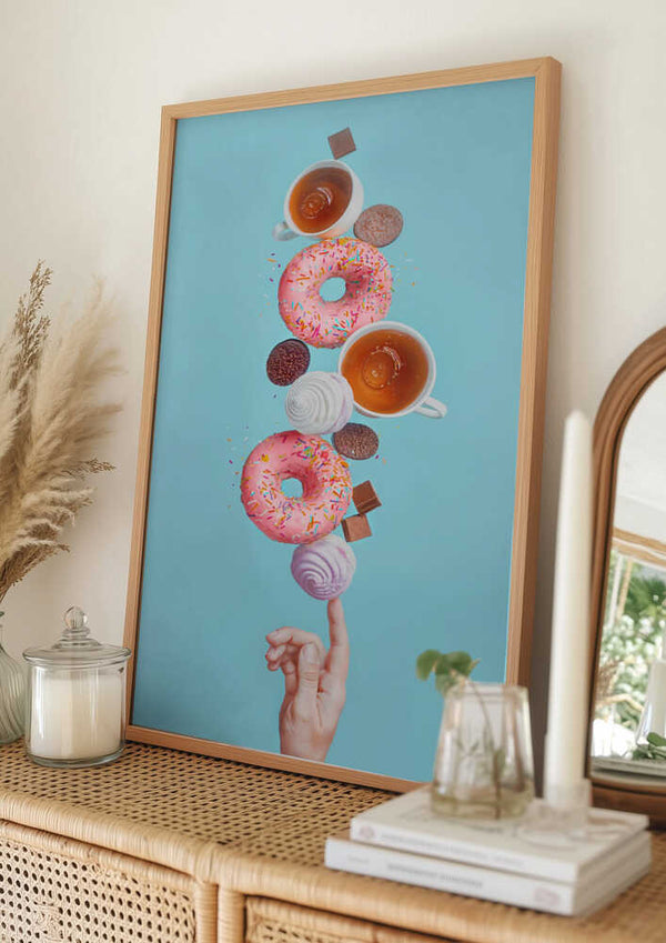 Tablou înramat „Weekend donuts” de Dina Belenko