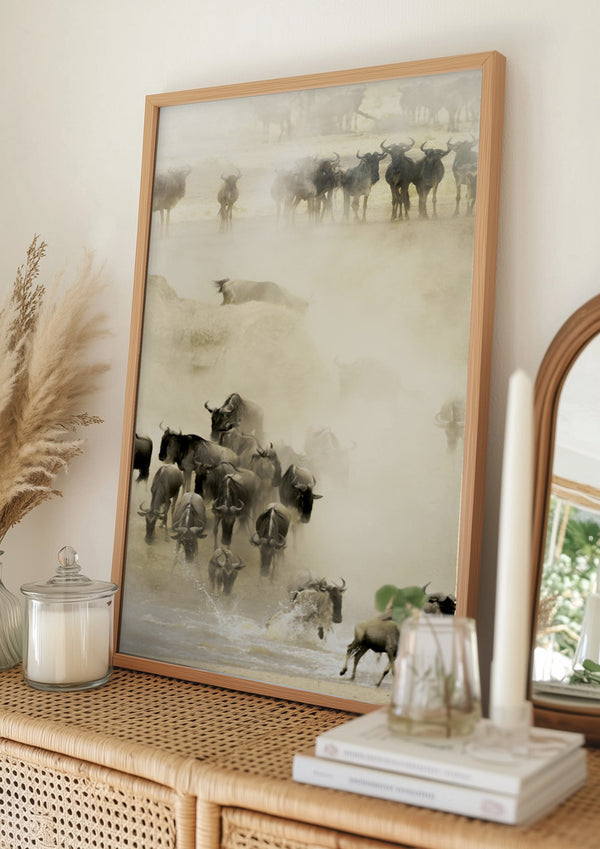 Tablou înramat „Swarming” de Husain Alfraid