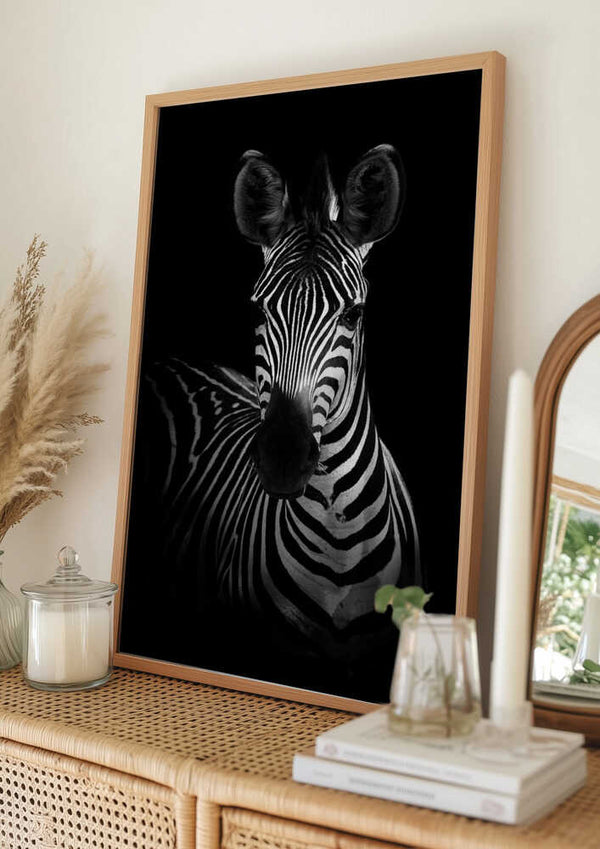 Tablou înramat „The Zebra” de WildPhotoArt