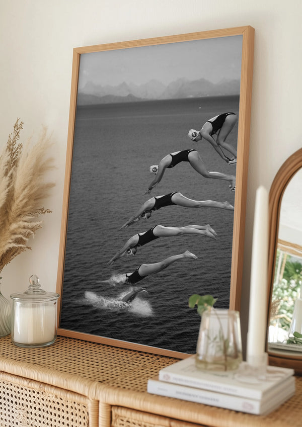 Tablou înramat „The beauty of diving” de Greetje van Son