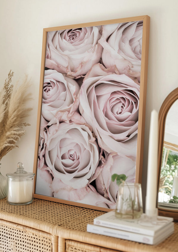 Tablou înramat „Pink Roses No 01” de Pictufy Studio III