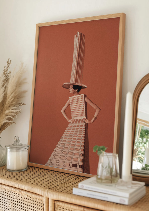 Tablou înramat „City girl” de Maarten Léon