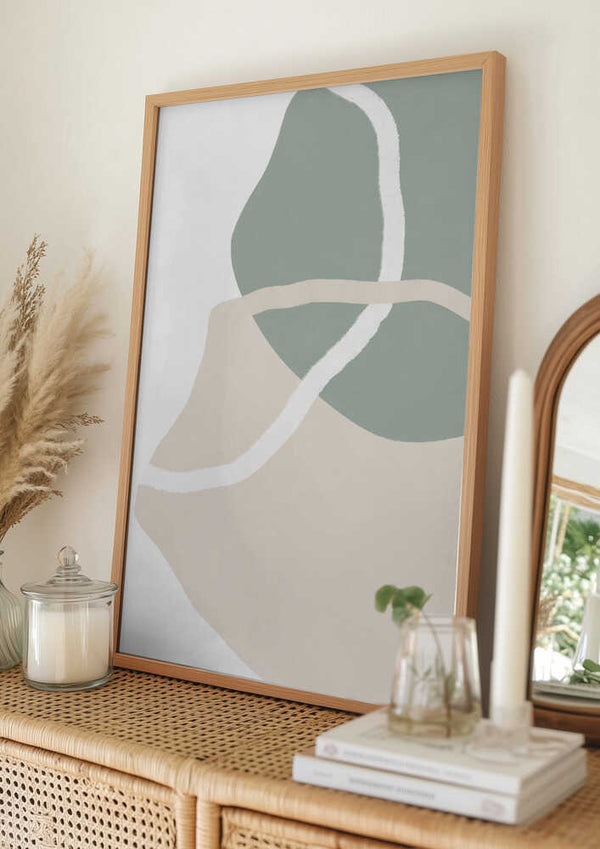 Tablou înramat „Abstract Earth Flow” de uplusmestudio