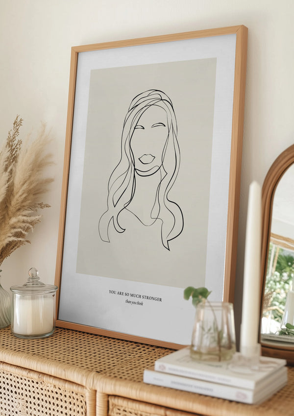 Tablou înramat „Modern Line Art” de NKTN