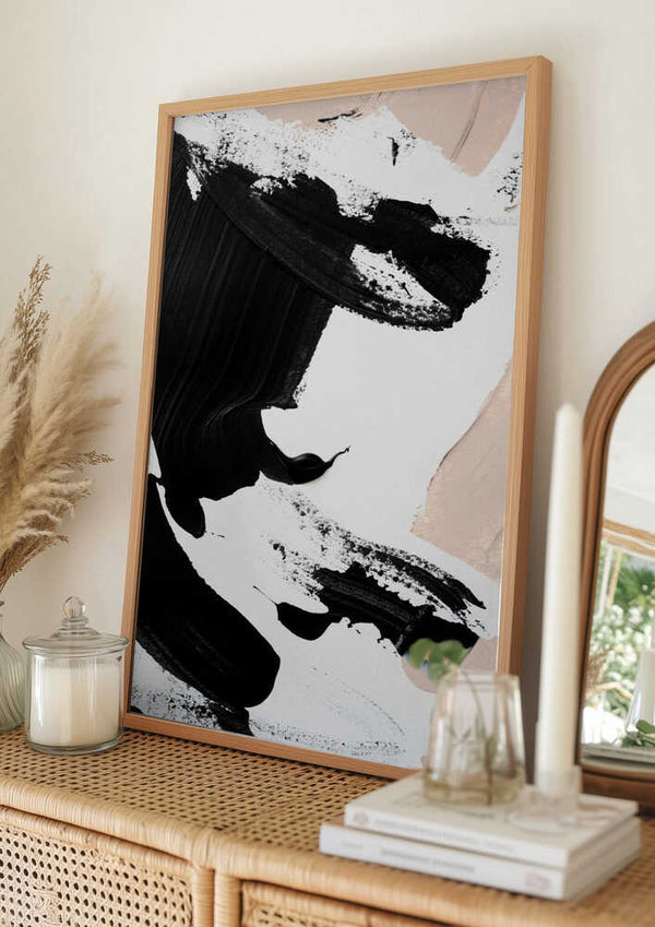 Tablou înramat „Black and Nude” de uplusmestudio