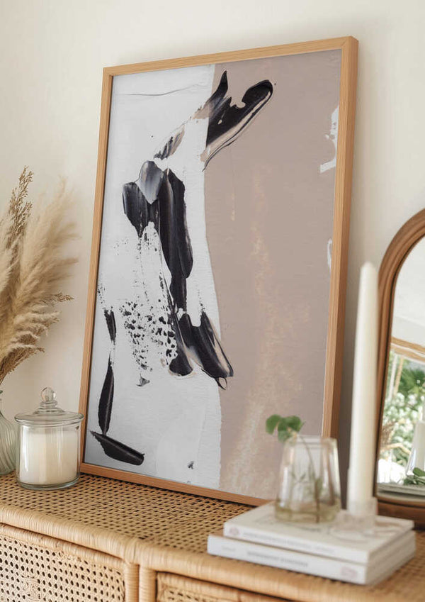 Tablou înramat „Monochrome Elegance” de uplusmestudio