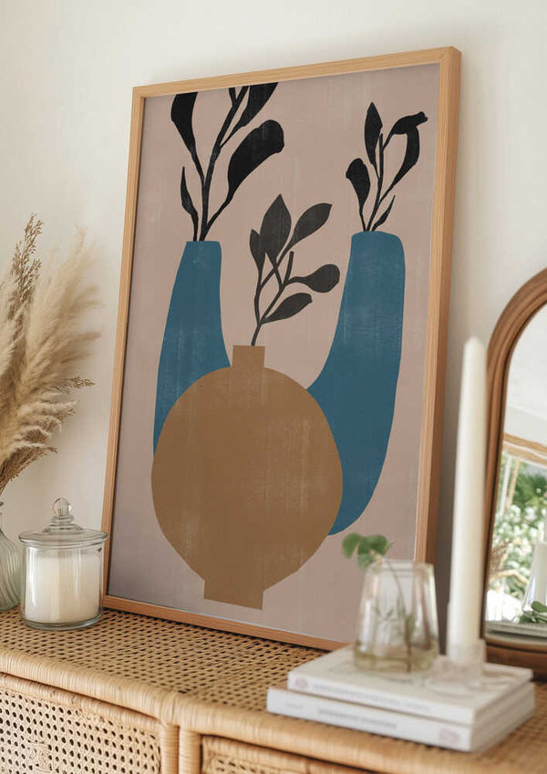 Tablou înramat „Vases No7.” de THE MIUUS STUDIO