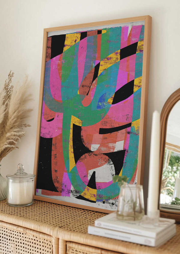 Tablou înramat „Colorful Chaos” de Treechild