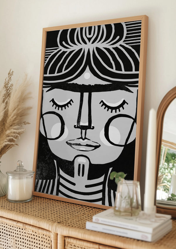 Tablou înramat „Symmetric Serenity” de Treechild