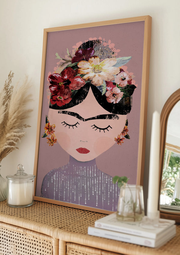 Tablou înramat „Floral Serenity” de Treechild